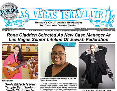 Las Vegas Israelite - 2x month newspaper