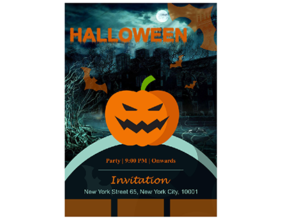 Halloween Invitation Card