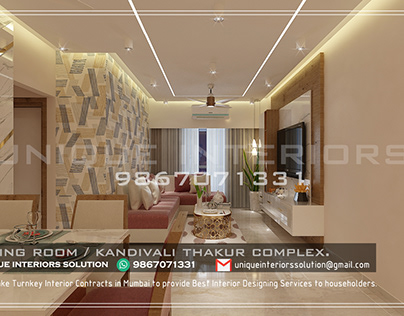 Best Living Room Interior Designs (Kandivali)