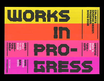 Works in Progress CalArts Graphic Design Program Show
