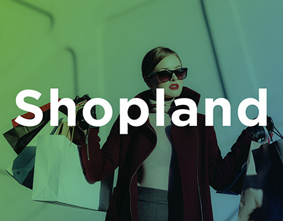 "Shopland" Website design concept