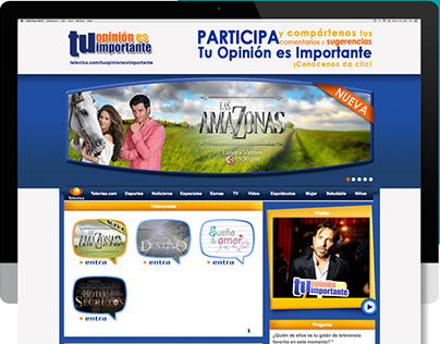 Sitio web "Tu Opinión es Importante" | Televisa
