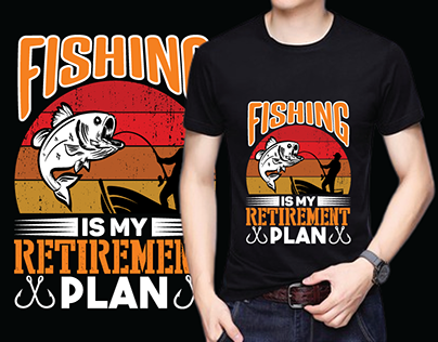 Fishing quote vintage t-shirt design