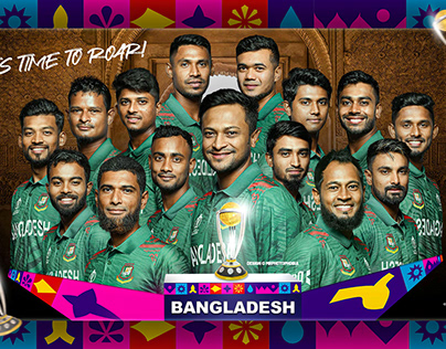 ICC WORLD CUP 2023 | Bangladesh Squad Poster