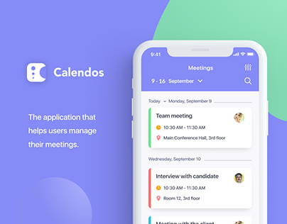 Calendos - Meeting Room Booking App | UI / UX