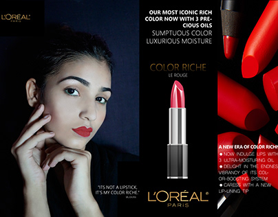 Press layout for LOREAL