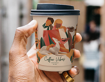 Coffee Shop Cup Illustration