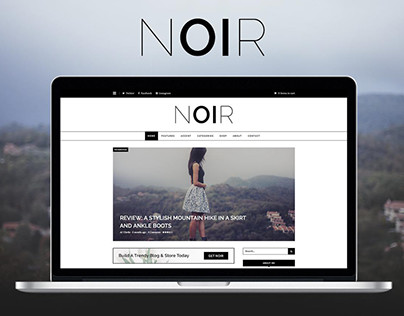NOIR: An E-Commerce Ready Fashion Blog