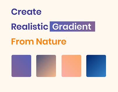 Create gradient from nature