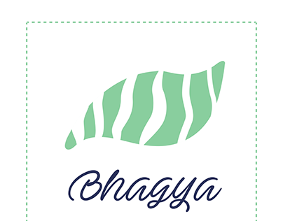 Bhagya textiles logo branding