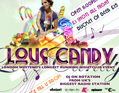 Love Candy Party Flyer