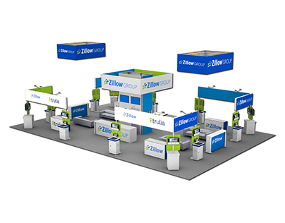 40'x60' Booth Concept: Zillow Group