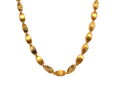 22 Carat Yellow Gold Bead Chain online at eJOHRI