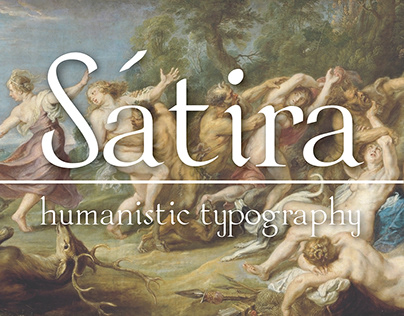 Sátira - Humanistic typography