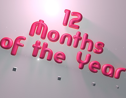 Months Of the Year in 3D