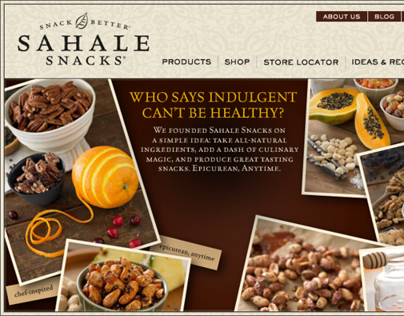 Retail Site for All-Natural Gourmet Snacks