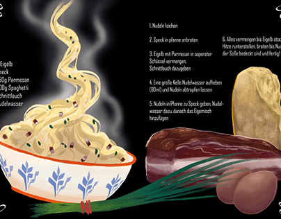 Carbonara Recipe Illustration