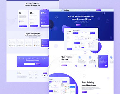 Figma SaaS & Software Landing Pages