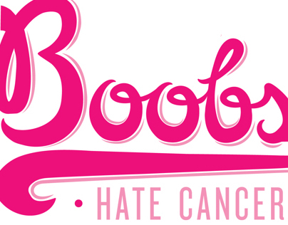 My Boobs Hate Cancer Logo