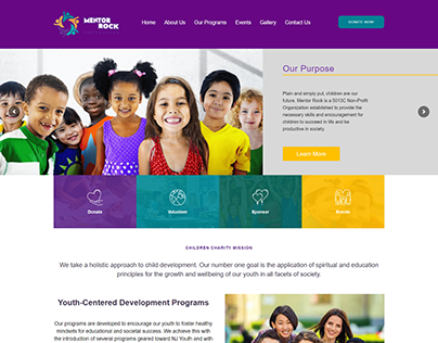 Youth NGO, USA, Wordpress Website