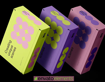 Paper Boxes Mockup - Envato Elements