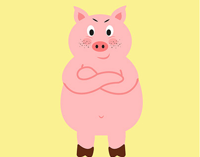 Ilustração de porco