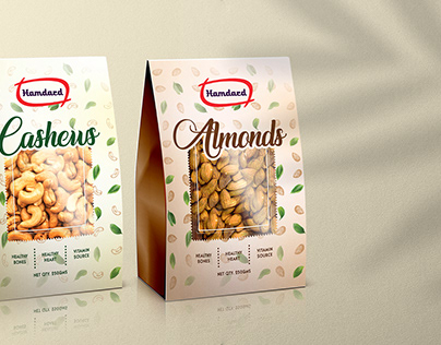 Almonds Cashews Packaging