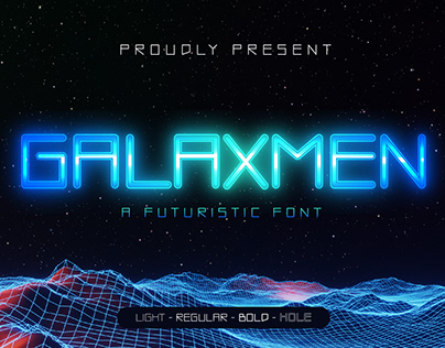 GALAXMEN - A Modern Futuristic Font