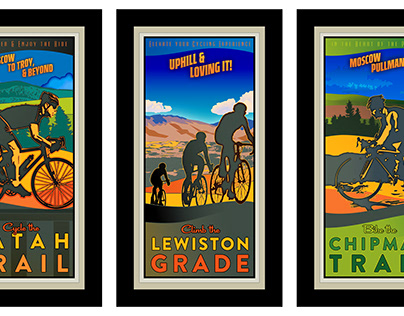 Palouse Area Bike Posters