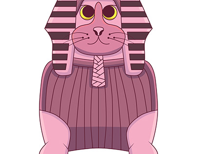 SPINK - Egyptian mythology creature in vector art.