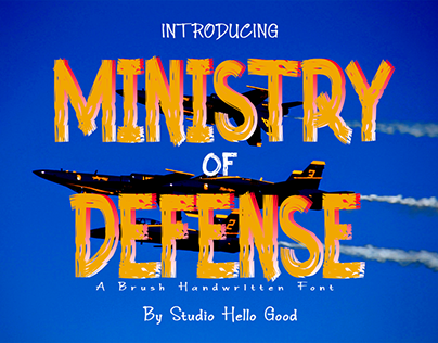 Ministry Of Defence Handwritten font