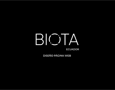 Diseño página web Biota Ecuador