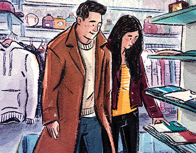SHOPPING lifestyle Illustration by Louie Chin
