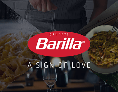 Website design concept for Farfalle Barilla