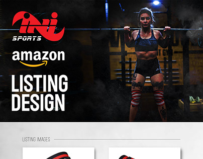 INI Sports Knee Sleeves Amazon Listing Design