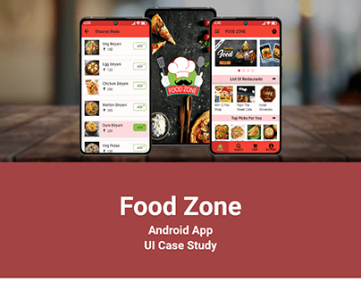 Food Zone App UI Case Stydy