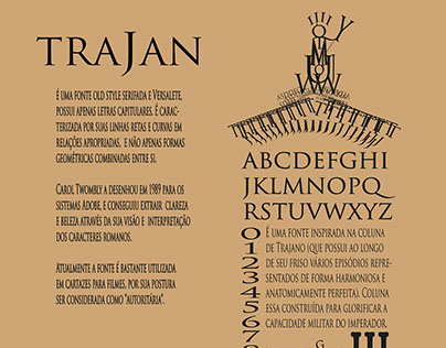 Cartaz Tipográfico - Trajan
