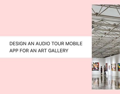 Audio tour app for an art gallery