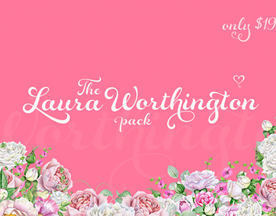 The Laura Worthington Font Pack