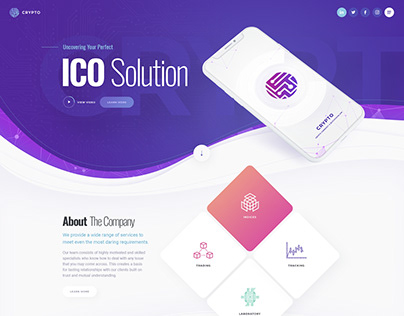 CRYPTO - ICO and Cryptocurrency Theme