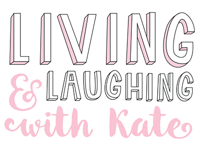 Living and laughing with Kate - blog logo & branding