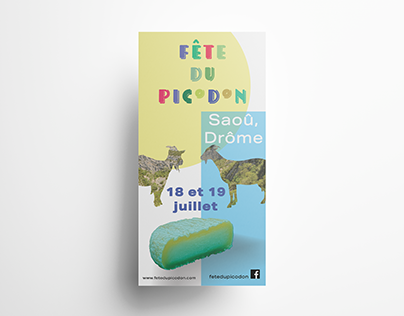 Picodon (cheese) celebration poster in France