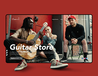Guitar Online Store Concept