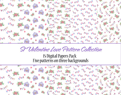 St Valentine Love Pattern Collection