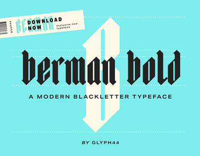 Berman Bold | Blackletter Typeface