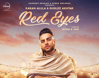 Karan Aujla - Red Eyes - Song Poster