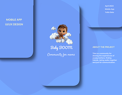 Mobile app community for moms Baby BOOM