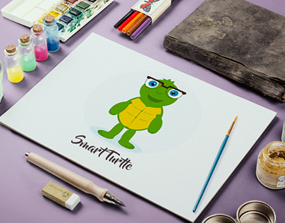 Smart turtle character