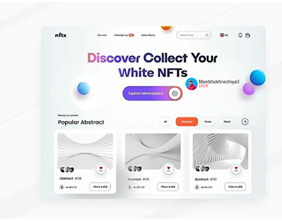 Discover collect your white NFTs