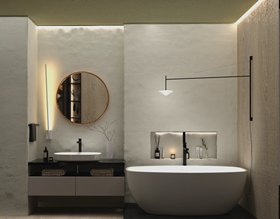 Конкурсный проект ванной комнаты в датском стиле
